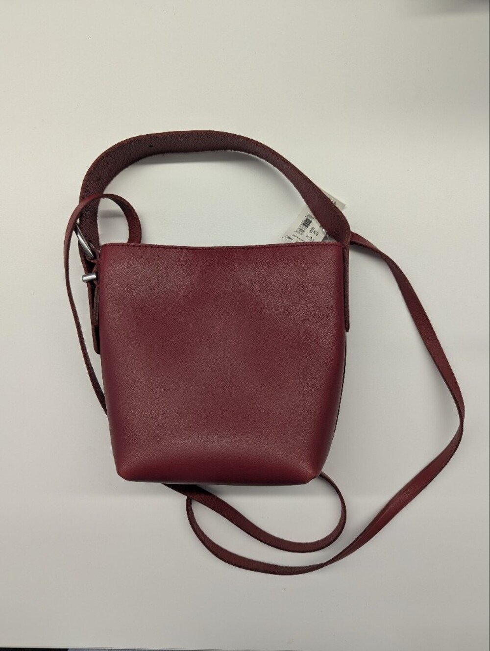 Madewell Red Mini Bucket Tote